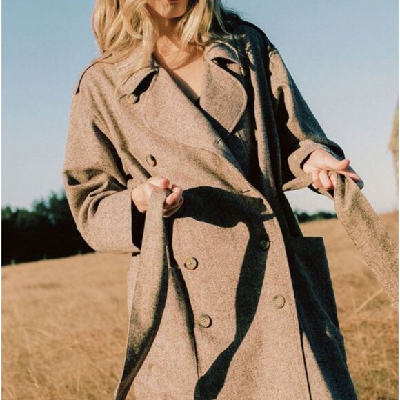 Christy Dawn Jackets & Blazers - RARE Christy Dawn The Marlow Trench Hickory **See Photos for Color**